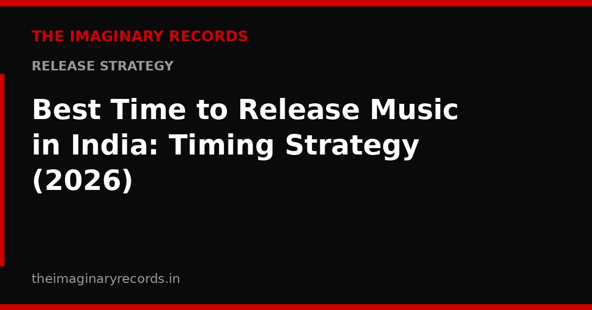 Best Time to Release Music in India: Timing Strategy (2026)