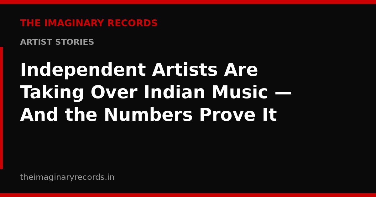 Independent Artists Are Taking Over Indian Music — And the Numbers Prove It