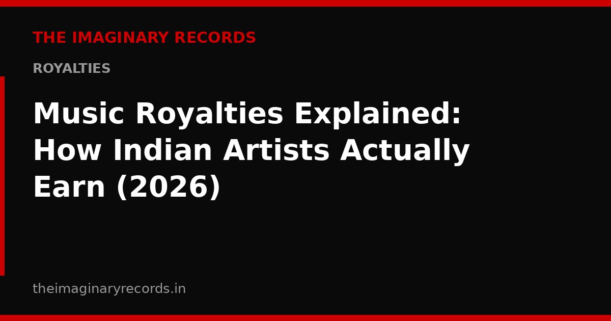 Music Royalties Explained: How Indian Artists Actually Earn (2026)