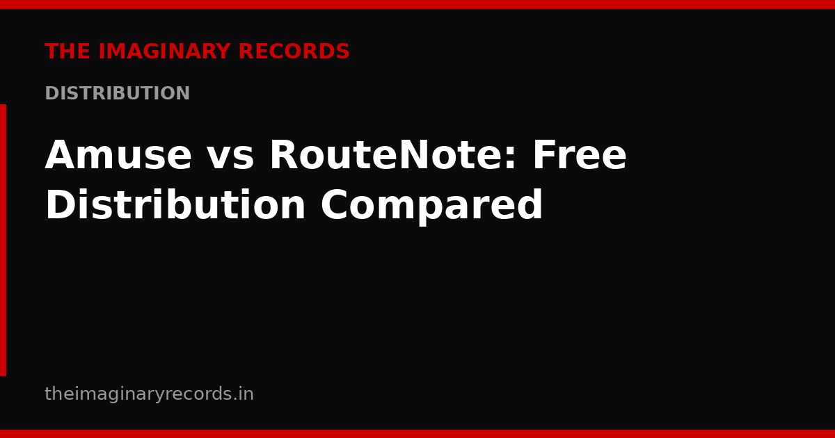 Amuse vs RouteNote: Free Distribution Compared