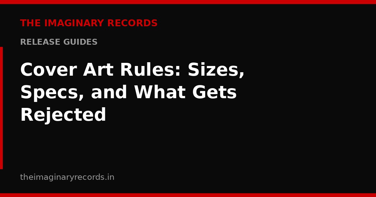 Cover Art Rules: Sizes, Specs, and What Gets Rejected