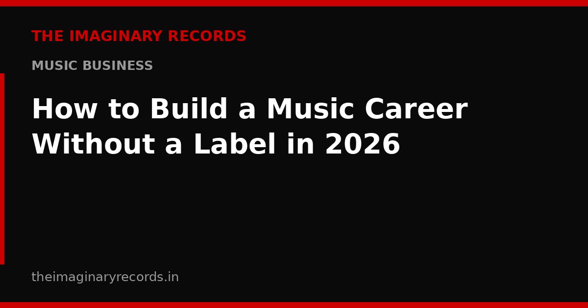 How to Build a Music Career Without a Label in 2026