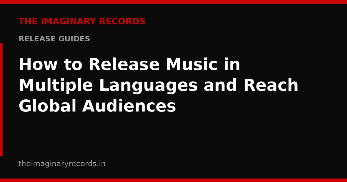 How to Release Music in Multiple Languages and Reach Global Audiences