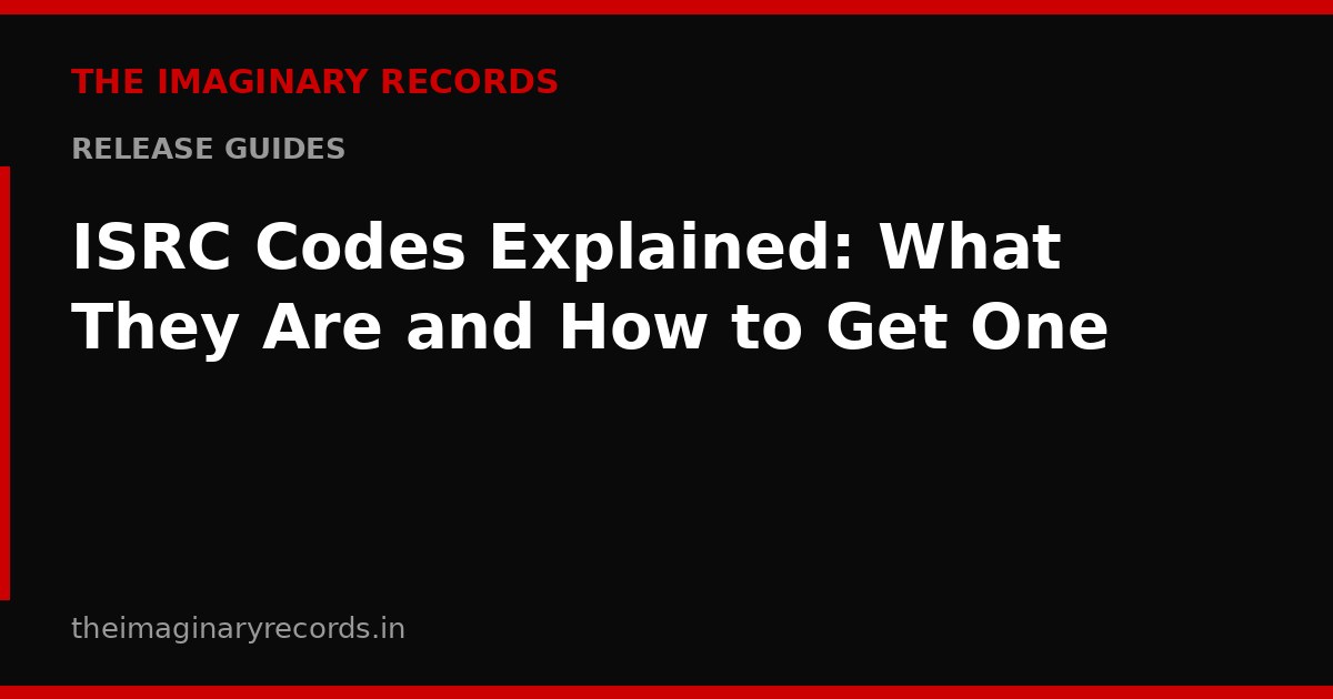 ISRC Codes Explained: What They Are and How to Get One