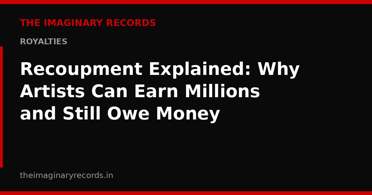 Recoupment Explained: Why Artists Can Earn Millions and Still Owe Money