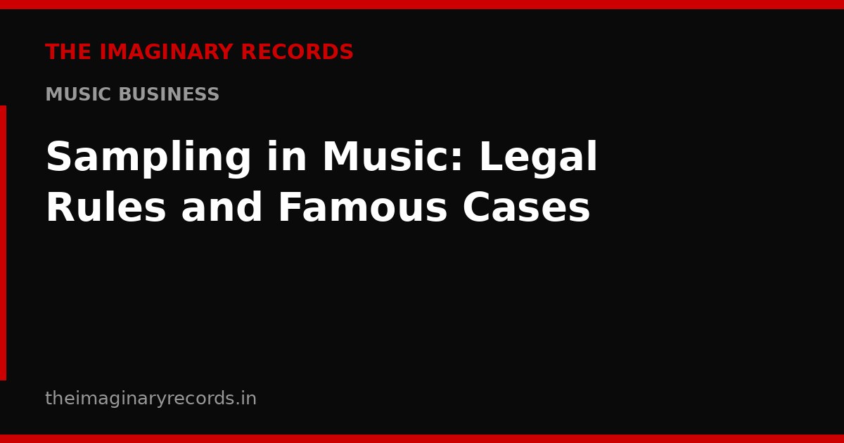 Sampling in Music: Legal Rules and Famous Cases