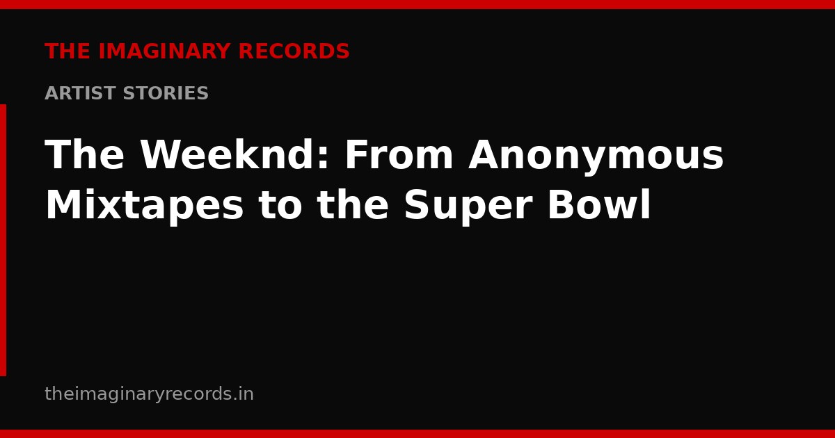 The Weeknd: From Anonymous Mixtapes to the Super Bowl