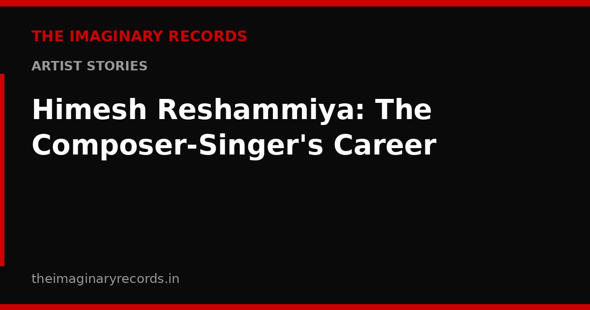 Himesh Reshammiya: The Composer-Singer's Career