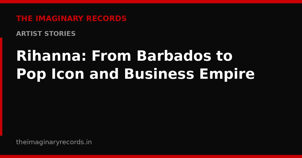 Rihanna: From Barbados to Pop Icon and Business Empire