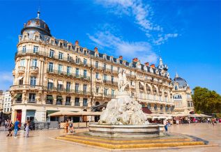 The city center of Montpellier