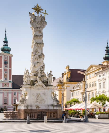 St. Pölten Pestsäule Marktplatz