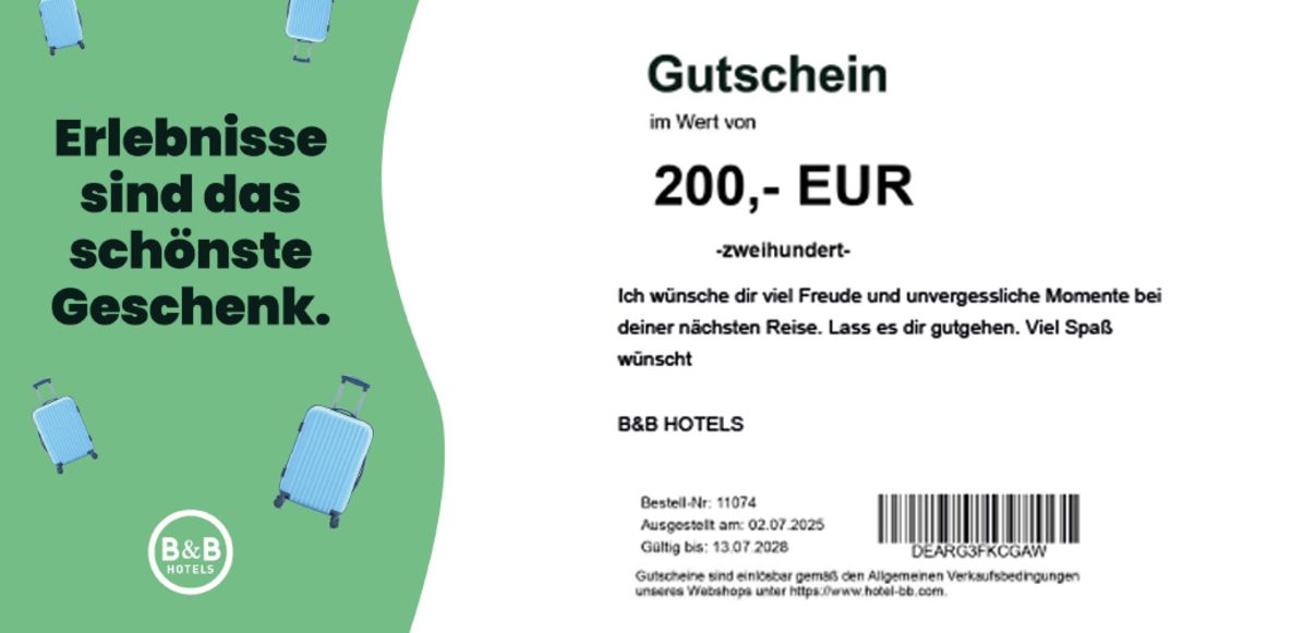 Gutschein | B&B HOTELS