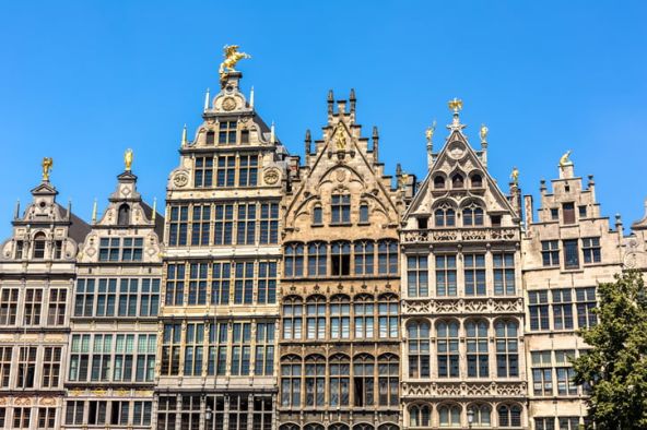 The guild houses at the Grote Markt in Antwerp
