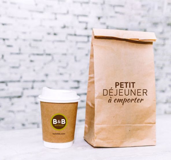 petit déjeuner à emporter B&B HOTELS