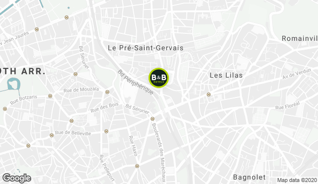 Budget hotel in Paris, Porte des Lilas: B&B hotel close to ...
