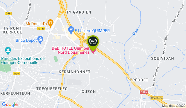 B B Hotel In Quimper Nord 2 Star Hotel Near Douarnenez