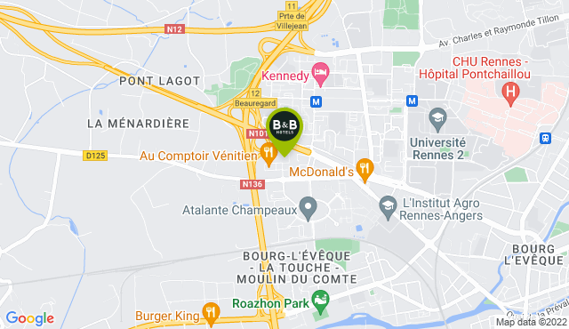 B B Hotel A Rennes Ouest Villejean Proche Centre Ville Et Metro