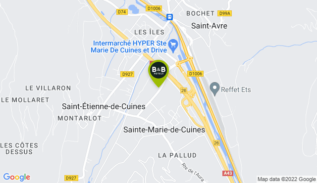 B&B Hôtel à Saint Jean de Maurienne, Savoie (73) proche A43