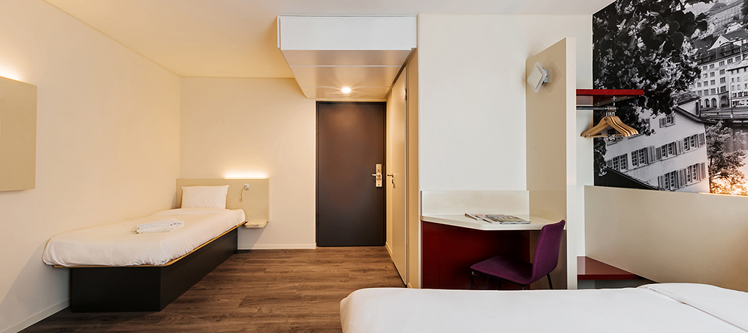 Book an affordable room in B&B HOTEL Zurich Airport Rumlang