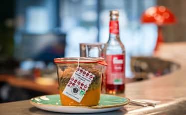 Organic seasonal vegetable jar served at B&B HOME hotel restaurant