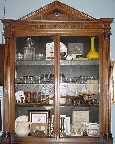 Masonic collection cabinet