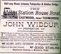 Advert for Station Hotel circa 1890