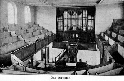 The original interior of the chapel