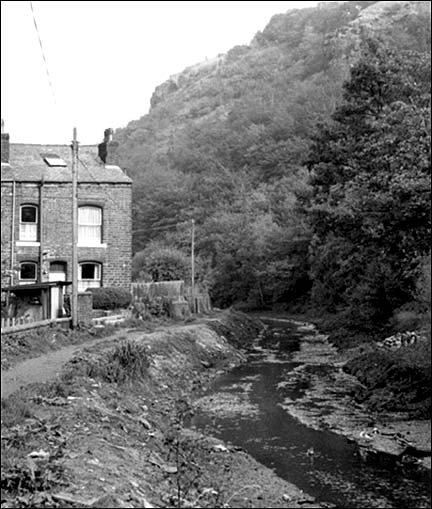 End of Thistle Bottom terrace next to the canal