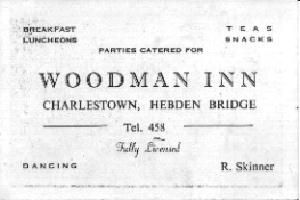 An advertising card for the Woodman