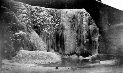 Frozen falls at Cowbridge