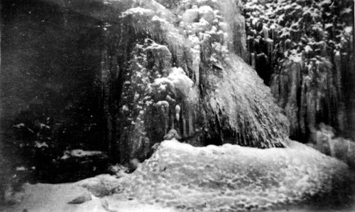 Frozen falls at Cowbridge