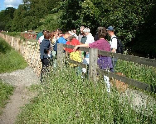 Consulting the website on the annual history stroll in 2002