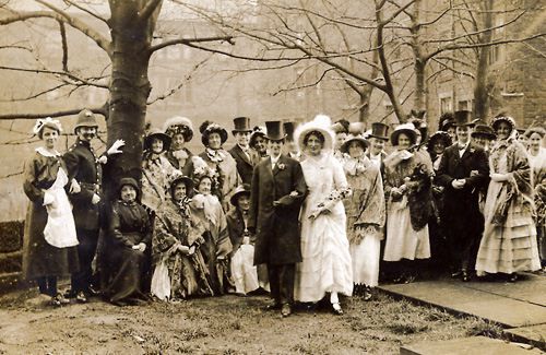 An Eastwood players concert 'The Village Wedding' about 1920 at Eastwood Chapel
