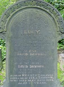 Lucy Dawson, Eastwood died 1901