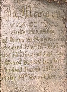 John Pearson, Dover, died 1853