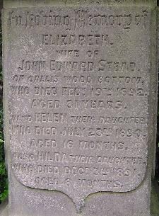 Elizabeth Stead, Callis Wood Bottom, died 1832