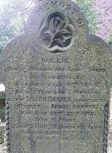 Willie Stead, Jumble Hole, died 1868