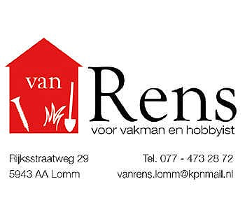 Van Rens voor vakman en hobbyist