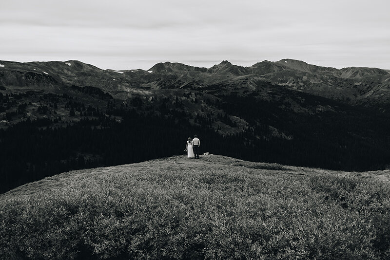 black and white wedding