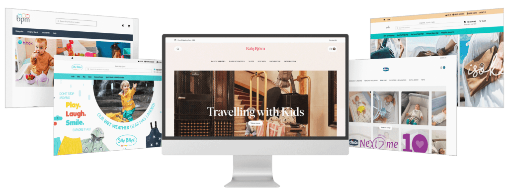 Five different BPM group StoreConnect websites