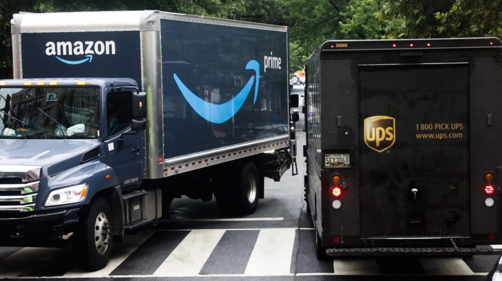 USP and Amazon trucks 