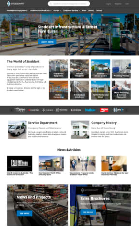 Stoddart site using storeConnect