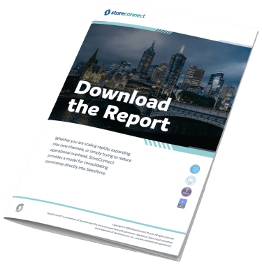 Booklet with download the report on the cover