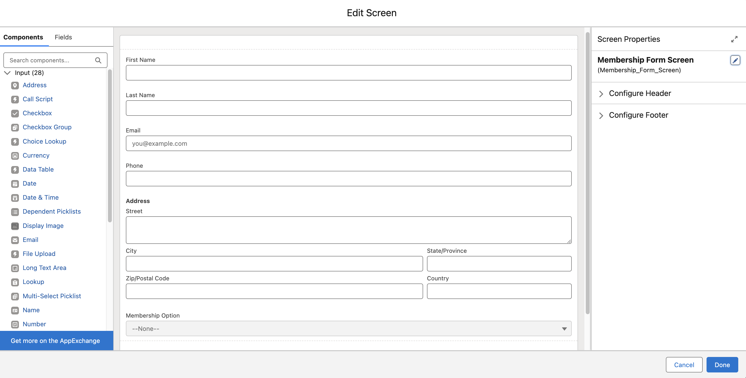 Step 7 Form