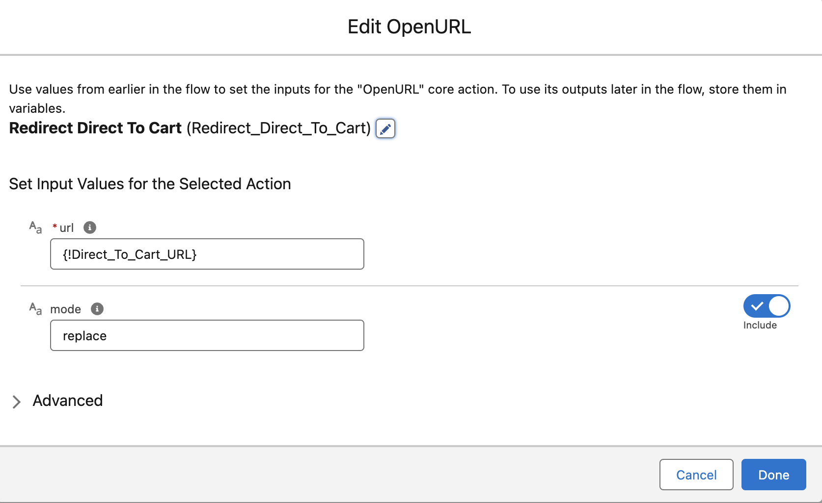 Step 8 OpenURL