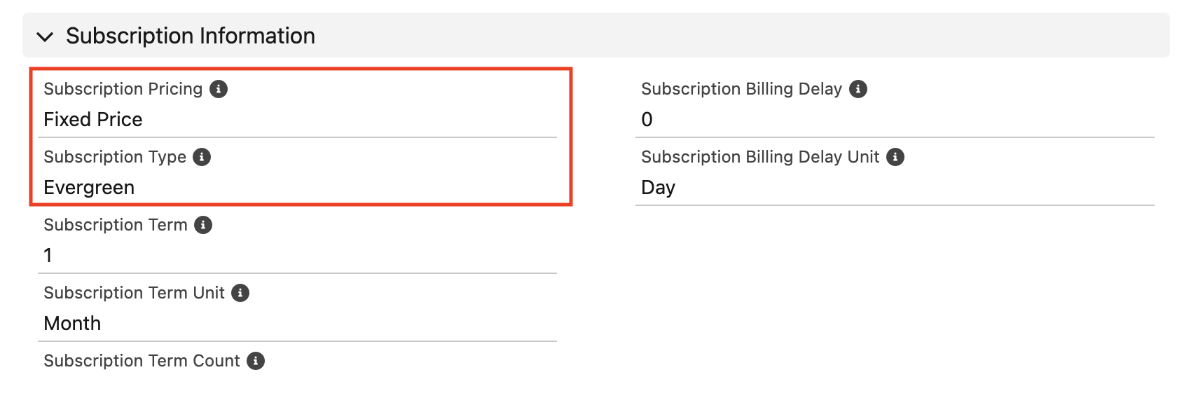 StoreConnect Subscription Products Configuration