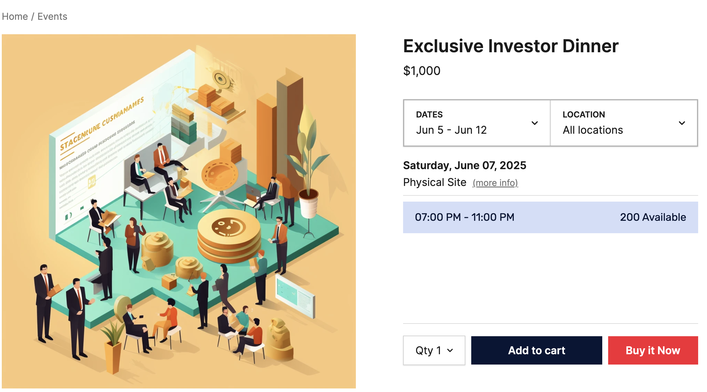 StoreConnect Booking Product
