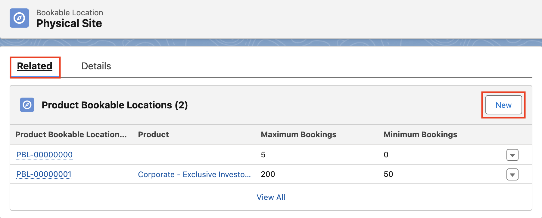 StoreConnect Product Booking Location