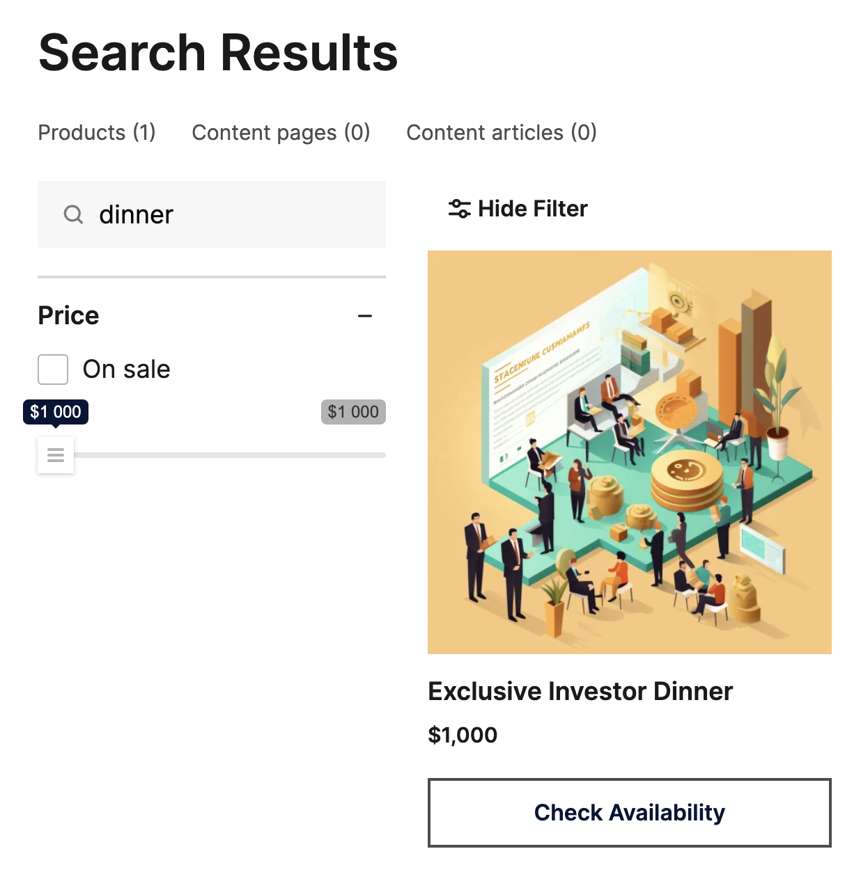 StoreConnect Product Booking Event List