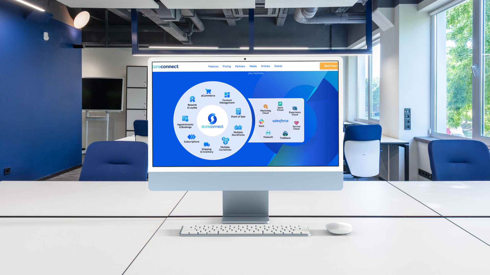 StoreConnect on computer screen
